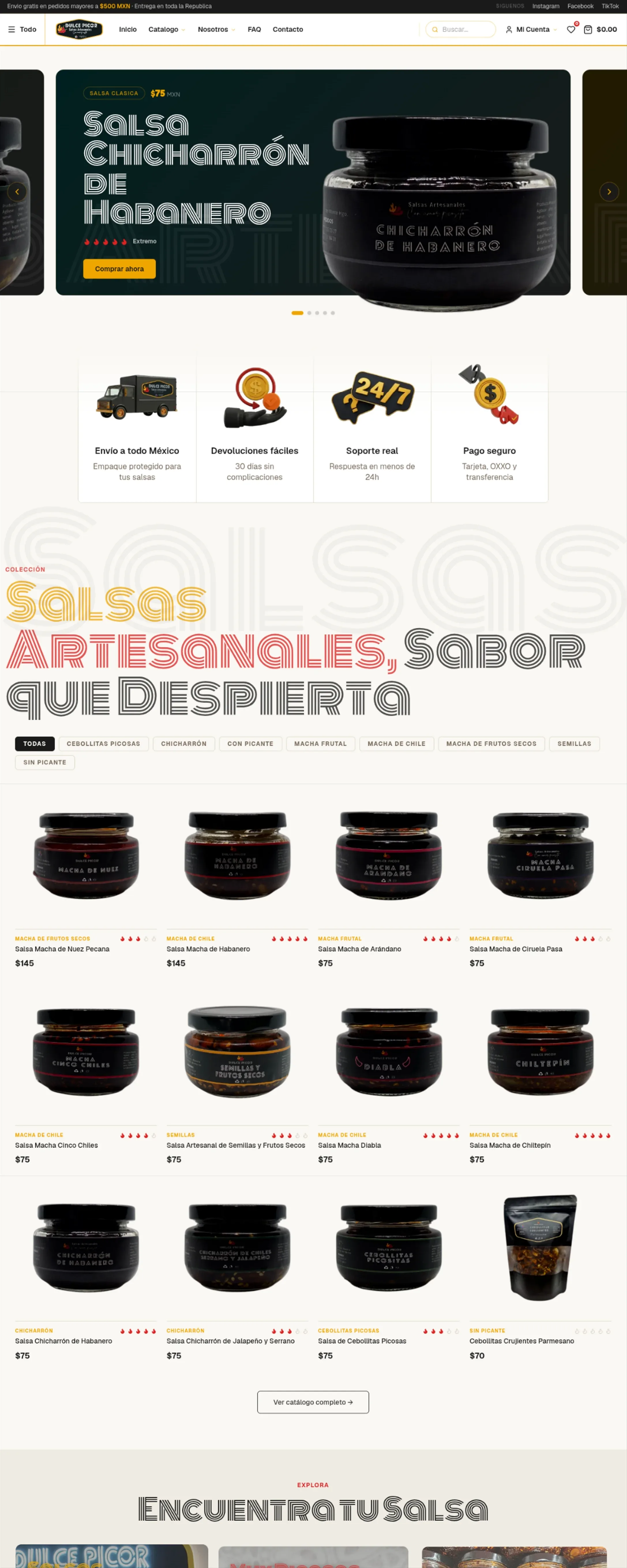 Dulce Picor - vista completa de la tienda online